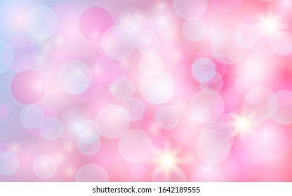 bokeh abstract background with romantic colors. perfect for valentine's day, new year, anniversary, birthday, greeting card. eps10 vector.