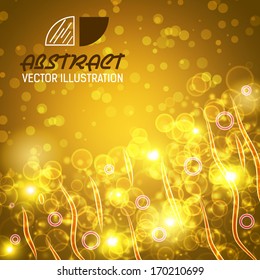 bokeh abstract background vector illustration