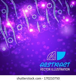 bokeh abstract background vector illustration