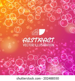 bokeh abstract background vector illustration concept