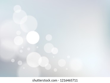 Bokeh abstract blurry lights background. Colorful vector illustration for your design. Holidays magic festive shiny theme.