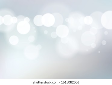 Bokeh abstract blurry lights background. Colorful vector illustration for your design. Holidays magic festive shiny theme.