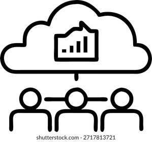 Bokeh abstract of cloud analytics concept as Wide angle shot of a business meeting room with a holographic cloud analytics interface projected in a bokeh effect in Photo Stock Concept , copy space for advertisement or banner with Photo Realistic as high Quality Detail --ar 7:2