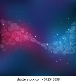 Bokeh abstract colorful background. Vector illustration.