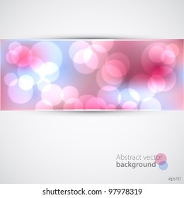 Bokeh abstract light background. Vector