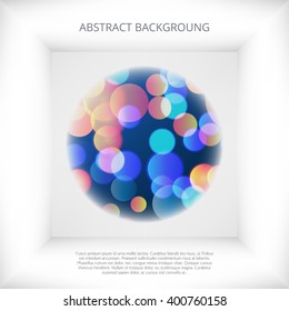 Bokeh abstract light-box