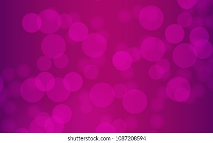Bokeh background aubergine color light  illustration. Vector 10 EPS.