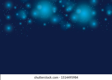 bokeh background with blue color vector background