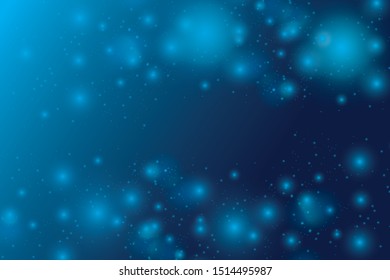 bokeh background with blue color vector background