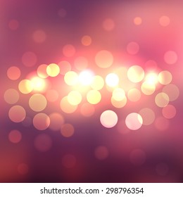 bokeh background - blurred abstract background with circle lights, vector illustration eps 10.