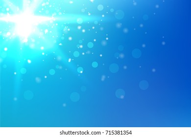 Bokeh Background, color Vector illustration with Realistic Glows and Light.
