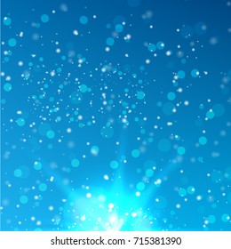 Bokeh Background, color Vector illustration with Realistic Glows and Light.
