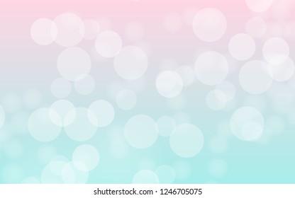 Bokeh background cool color soft light illustration. Vector 10 EPS.