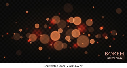 Bokeh Background, Festive Border, Christmas Banner, Blurred, Design, Vip Background, Shiny Effect, Vector