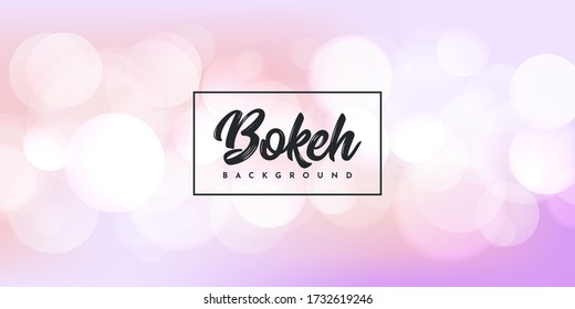 Bokeh Background Illustration Template Design. Vector Eps 10