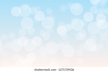 Bokeh background light colors of sky illustration. Vector 10 EPS.