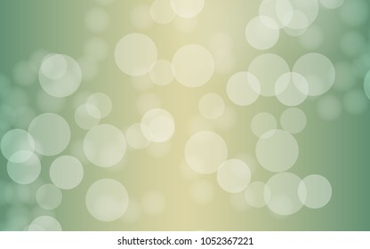 Bokeh background light of green illustration. Vector 10 EPS.