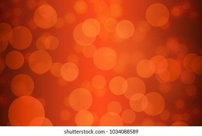 Bokeh background light orange blur illustration. Vector 10 EPS.