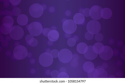 Bokeh background light of purple and blue illustration. Vector 10 EPS.