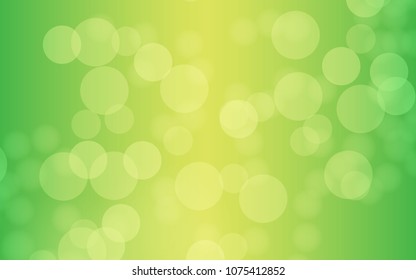 Bokeh background light yellow of green nature illustration. Vector 10 EPS.