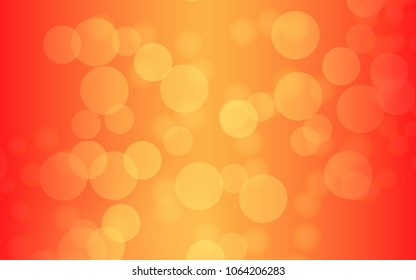 Bokeh background orange color soft light  illustration. Vector 10 EPS.