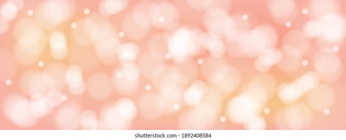  Bokeh background orange light illustration.Christmas and new year holidays background.