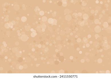 Bokeh background. Peach fuzz colour. Scalable vector illustration. Pattern with circles of different scale and transparency with overlap. Co background for banners, web pages, ads, Wallpapers

