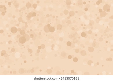 Bokeh-Hintergrund. Pfirsichfarben. Skalierbare Vektorgrafik. Muster mit Kreisen unterschiedlicher Größe und Transparenz mit Überschneidungen. Co-Hintergrund für Banner, Webseiten, Anzeigen, Wallpaper
