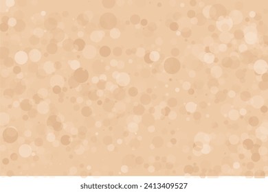 Bokeh background. Peach fuzz colour. Scalable vector illustration. Pattern with circles of different scale and transparency with overlap. Co background for banners, web pages, ads, Wallpapers
