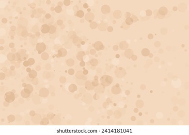 Bokeh background. Peach fuzz colour. Scalable vector illustration. Pattern with circles of different scale and transparency with overlap. Co background for banners, web pages, ads, Wallpapers
