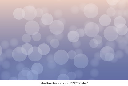 Bokeh background rose colored lenses light illustration. Vector 10 EPS.