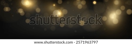 Bokeh background with soft golden light orbs on transparent grid, ideal for overlays and graphic design.
