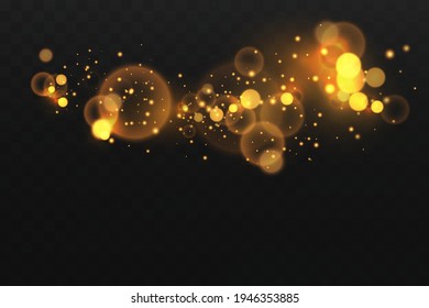 Bokeh background with sparkles.Light effect.bright particles.