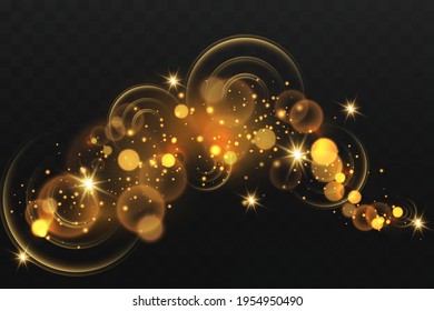 Bokeh background with sparkles.Light effect.bright particles.