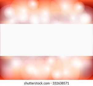 Bokeh background vector. Glitter, autumnal background. Made with Blending modes.