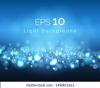 Bokeh background. Vector lights glow background for banners and wedding, party and flyer, blurred lighting soft colour abstract texture
