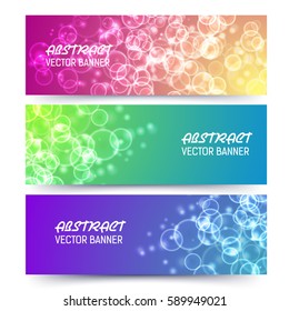 bokeh banner background design concept.
