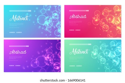 Bokeh-Banner-Hintergrund-Vektorillustration