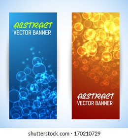 bokeh banner background vector illustration