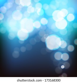 bokeh blue background