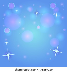 Bokeh blue background