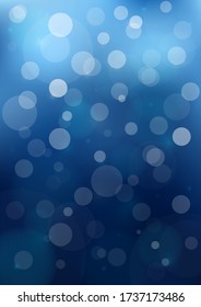 Bokeh Blue background. For background,backdrop,wallpaper. Space for text. Vector illustration EPS10.