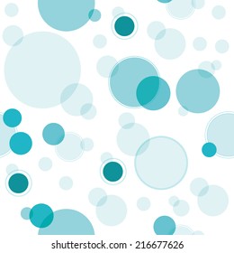 Bokeh Blue Background - Vector Illustration.