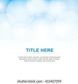 Bokeh Blue Background Wallpaper Top Blur
