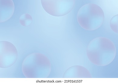 Fondo abstracto del patrón de burbujas azules de Bokeh. Papel de escritorio moderno. Ilustración vectorial