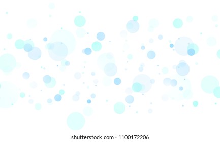 Bokeh blue design template