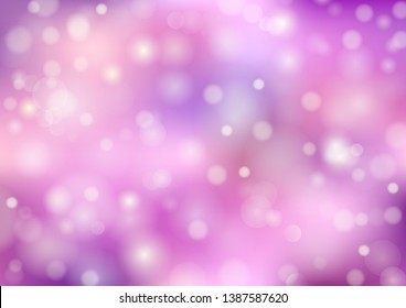Bokeh blur background. color pastel, purple and pink. abstract vector
