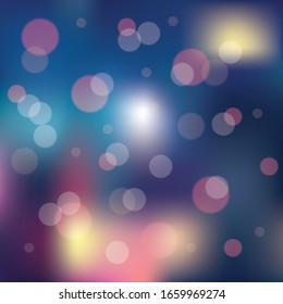 Bokeh and blur vector abstract background