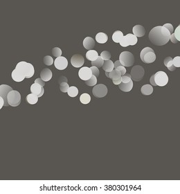 Bokeh blurred lights, a desaturated shining vector illustration.