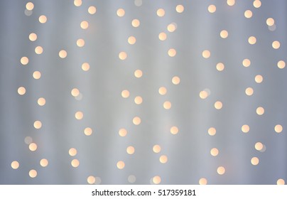 Bokeh christmas lights. Vector bokeh lights. Abstract garland bokeh. Vector garland lights.